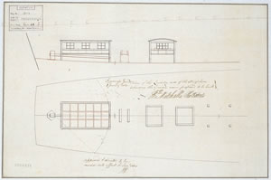 Ship plans of the 'Investigator': Quarter Deck