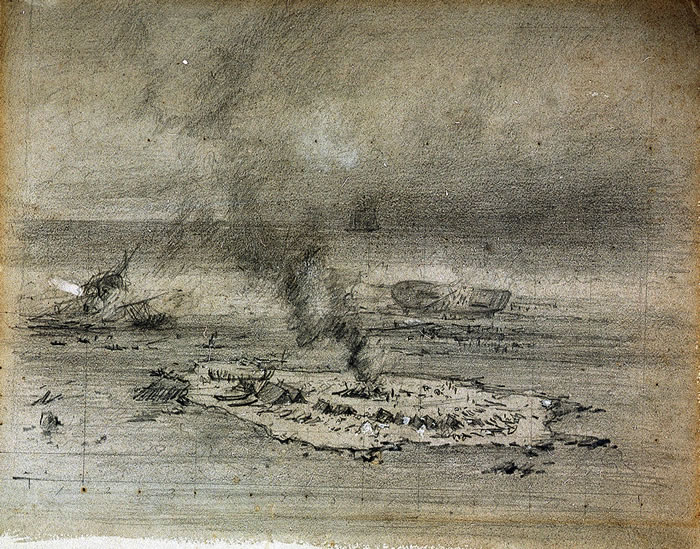Study for a painting of Wreck Reef